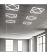 60x60 V-Tac 64W LED Panel Diamond-in-Square - 595x595mm, Lifud Treiber, flimmerfrei, 6500K