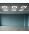 60x60 V-Tac 64W LED Panel Diamond-in-Square - 595x595mm, Lifud Treiber, flimmerfrei, 6500K