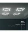 60x60 V-Tac 64W LED Panel Diamond-in-Square - 595x595mm, Lifud Treiber, flimmerfrei, 6500K