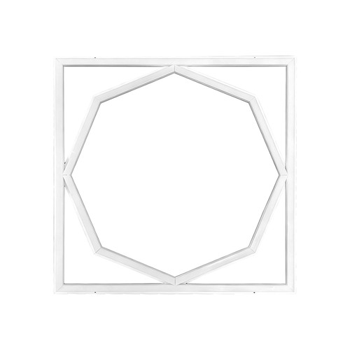 60x60 LED Octagon Borderline Panel, 72W - 6500K, Dual Lifud Treiber, flimmerfrei
