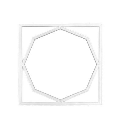 60x60 LED Octagon Borderline Panel, 72W - 6500K, Dual Lifud Treiber, flimmerfrei