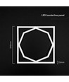 60x60 LED Octagon Borderline Panel, 72W - 6500K, Dual Lifud Treiber, flimmerfrei