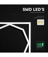 60x60 LED Octagon Borderline Panel, 72W - 6500K, Dual Lifud Treiber, flimmerfrei