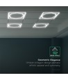 60x60 LED Octagon Borderline Panel, 72W - 6500K, Dual Lifud Treiber, flimmerfrei