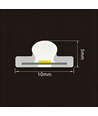 5m 9W/m Grüner Slim COB Strip - 230V, IP67 wasserdicht, 296 LED, alle 10cm kürzbar