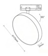 3-Phasen RA94 Schienenstrahler - 25/20/18W, CCT + Helligkeit einstellbar