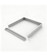 Rahmen für 60x60 LED-Panel - Schnellmontage-Set, Kunststoffecken, weißer Rand, 65 mm hoch