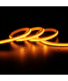 5m 9W/m Gelber Slim COB Strip - 230V, IP67 wasserdicht, 296 LED, alle 10cm kürzbar