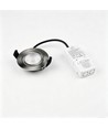7W Ø8,3cm DimToWarm+CCT Einbaustrahler dimmbar RA96 - Loch: Ø6,8 cm, Gebürsteter Stahl