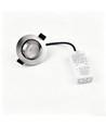 7W Ø8,3cm DimToWarm+CCT Einbaustrahler dimmbar RA96 - Loch: Ø6,8 cm, Gebürsteter Stahl