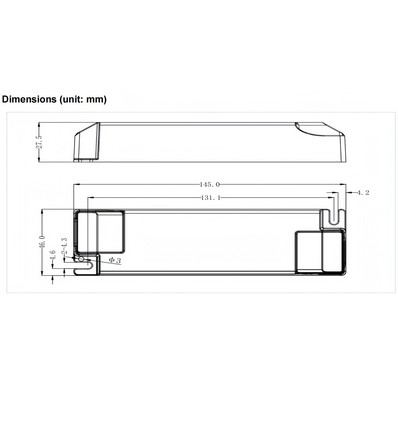 Lifud 30W / 550-700mA dimmbarer LED-Treiber - 25-40V, Triac Phasenabschnitt, flimmerfrei