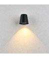 6er Set Avero GU10 Wandleuchte Schwarz - IP65, ohne Leuchtmittel