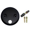 FYRON Bollard Gartenlampe, Schwarz - E27, 61 cm, IP54 Außenbereich, Pollerleuchte