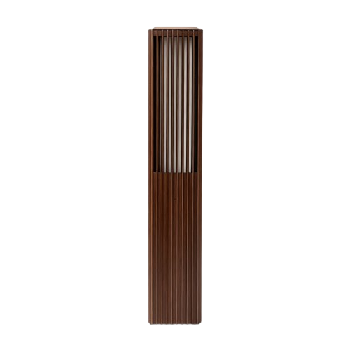 FYRON Bollard Gartenlampe, Coffee - E27, 61 cm, IP54 Außenleuchte, Pollerleuchte