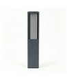 FYRON Bollard Gartenlampe, Grau - E27, 61 cm, IP54 Außenbereich, Pollerleuchte