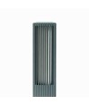 FYRON Bollard Gartenlampe, Grau - E27, 61 cm, IP54 Außenbereich, Pollerleuchte