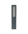 FYRON Bollard Gartenlampe, Grau - E27, 61 cm, IP54 Außenbereich, Pollerleuchte