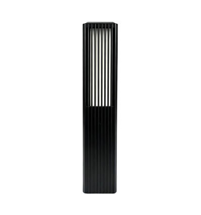 FYRON Bollard Gartenleuchte, Schwarz - E27, 61 cm, IP54 Außenbereich, Pollerleuchte