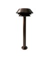 Gartenlampe in antikem Messing - E14, 60 cm, IP54 Außenbereich, ohne Leuchtmittel