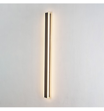 100cm längliche Wandleuchte - Schwarz, eckig, innen / außen, IP65, inkl. Leuchtmittel