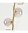 Oliva 5xG9 Stehlampe Bronze/Rauchglas - 160cm, rauchfarbenes Glas, ohne Leuchtmittel