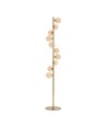 Denia 10xG9 Stehleuchte Messing/Bernstein - 160cm, bernsteinfarbenes Glas, ohne Leuchtmittel