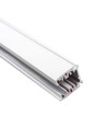3-Phasen BASIC Schienensystem - 1m, Weiß, 3-Spot, GU10, ohne Leuchtmittel
