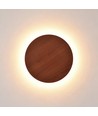 Ø30cm Wandleuchte - Dunkles Holz, 6W, 2700K, IP20