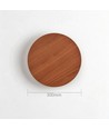 Ø30cm Wandleuchte - Dunkles Holz, 6W, 2700K, IP20