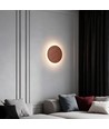 Ø30cm Wandleuchte - Dunkles Holz, 6W, 2700K, IP20