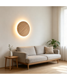 Ø30cm Wandleuchte - Helles Holz, 6W, 2700K, IP20