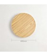 Ø40cm Wandleuchte - Helles Holz, 10W, 2700K, IP20