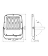 50W LED-Fluter CCT - IP65, 3 Lichtfarben, Außenbereich