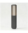 FYRON Bollard Gartenlampe, Grau - E27, 61 cm, IP54 Außenbereich, Pollerleuchte