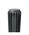 FYRON Bollard Gartenlampe, Grau - E27, 61 cm, IP54 Außenbereich, Pollerleuchte