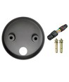 FYRON Bollard Gartenlampe, Grau - E27, 61 cm, IP54 Außenbereich, Pollerleuchte