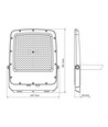 150W LED-Fluter CCT - IP65, 3 Lichtfarben, Außenstrahler