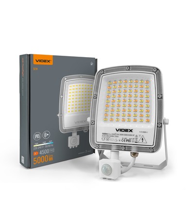 50W LED-Fluter mit Sensor - CCT, IP65, Bewegungsmelder, Außenbereich