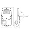 10W LED-Strahler mit PIR-Sensor - CCT, IP65, Außenstrahler & Arbeitsleuchte