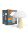 Wiederaufladbare Pilz LED-Tischleuchte - RGB + 3000K, Kaltweiß, tragbar