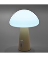 Wiederaufladbare Pilz LED-Tischleuchte - RGB + 3000K, Kaltweiß, tragbar