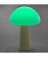 Wiederaufladbare Pilz LED-Tischleuchte - RGB + 3000K, Kaltweiß, tragbar
