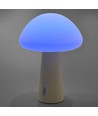 Wiederaufladbare Pilz LED-Tischleuchte - RGB + 3000K, Kaltweiß, tragbar