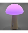 Wiederaufladbare Pilz LED-Tischleuchte - RGB + 3000K, Kaltweiß, tragbar