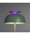 Wiederaufladbare LED-Schreibtischlampe mit White Noise - Neutralweiß + RGB, Grün, inkl. Leuchtmittel