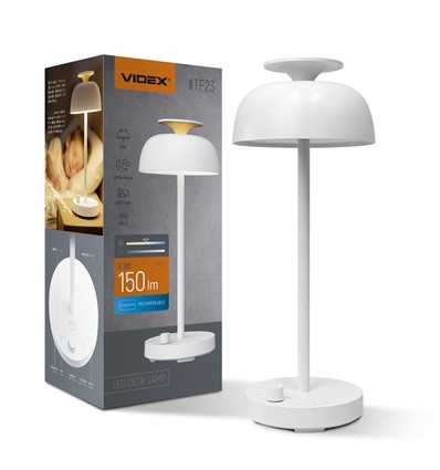 Wiederaufladbare LED-Schreibtischlampe mit White Noise - RGB+W, Neutralweiß, tragbar