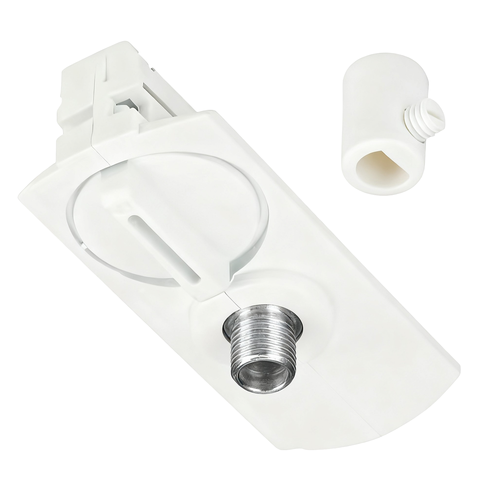 Lampensockel für 1-Phasen-Schienen - Weiß, 1F2W