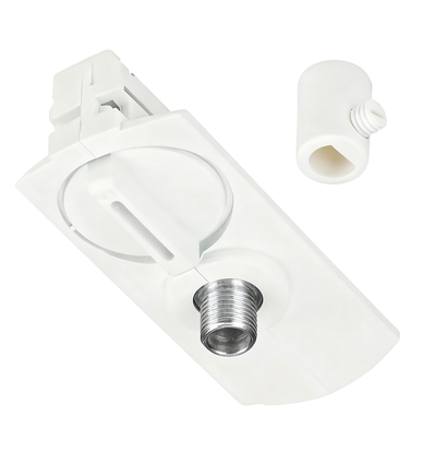 Lampensockel für 1-Phasen-Schienen - Weiß, 1F2W