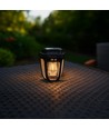 Solara Rustica 1W Solar-Gartenleuchte - 2700K, 50cm, IP44, schwarz