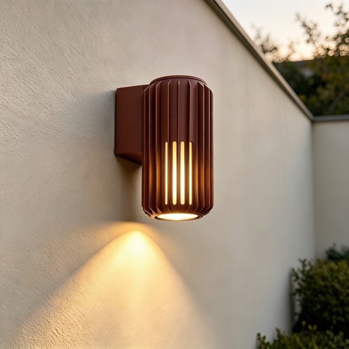 FYRON Wall Wandleuchte, Coffee - E27, IP54 Außenbereich